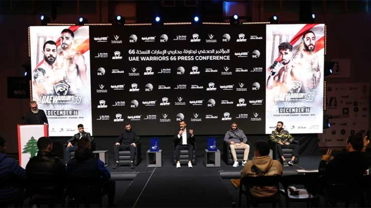 مواجهة قوية في لبنان.. النسخة 66 لبطولة محاربي الإمارات للفنون القتالية